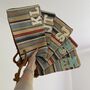 Personalised Rainbow Stripe Pouch Wristlet Clutch Bag, thumbnail 2 of 5