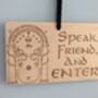 Lotr Inspired Door Sign, Gandalf Hanger Don't Disturb, thumbnail 3 of 7