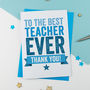 Thank You Teacher Card, thumbnail 3 of 3