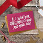 Mistletoe And Buckets Of Wine Christmas Card, thumbnail 6 of 8