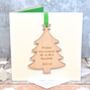 Personalised Wooden Tree Christmas Card, thumbnail 1 of 2