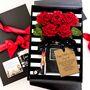 Panache Everlasting Red Rose Bouquet Valentines Card, thumbnail 1 of 11