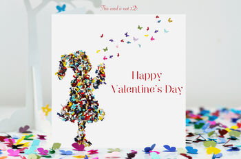 Valentine's Day Red Butterfly Heart Fridge Magnet, 8 of 8