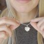 Silver Heart Locket Necklace, thumbnail 4 of 8