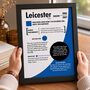 Personalised Birth Year Print Birthday Gift For Leicester City Fan, thumbnail 2 of 12