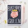 Birthday Queen Tiger Card, thumbnail 1 of 7