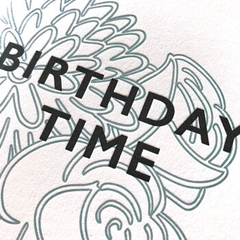 'Birthday Time' Letterpress Card, 3 of 3