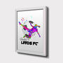 Personalised Girls Football Splash Print, thumbnail 2 of 5