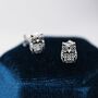 Owl Stud Earrings In Sterling Silver, thumbnail 1 of 10