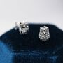 Owl Stud Earrings In Sterling Silver, thumbnail 1 of 11