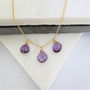 Purple Amethyst Necklace, thumbnail 3 of 5