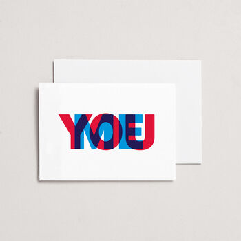 'You And Me' Greetings Card, 2 of 3