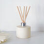 Matt Ivory Glass Diffuser Bottle And Reed Set, thumbnail 3 of 9