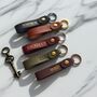 Personalised Leather Loop Keyring, thumbnail 4 of 6