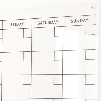 Wipeable Acrylic Wall Planner, 5 of 7
