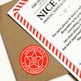 Official Nice List Personalised Hanging Decoration, thumbnail 7 of 8