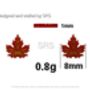 Sterling Silver Maple Leaf Stud Earrings, thumbnail 10 of 12