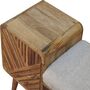 Boucle Carved Seated Telephone Side Table, thumbnail 9 of 12