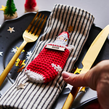 Personalised Christmas Stocking Place Setting, 12 of 12