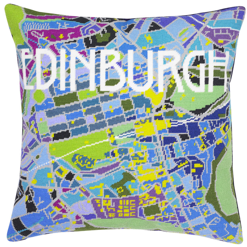 Edinburgh Map Tapestry Kit, 1 of 3