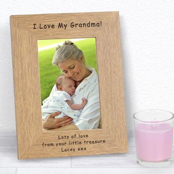 Personalised 'I Love My Grandma' Photo Frame, 3 of 3