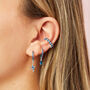 Rebecca Blue Silver Ear Cuff, thumbnail 2 of 2