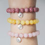 Birthstone Evil Eye Beaded Bracelet, thumbnail 6 of 6