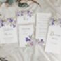 Purple Floral Wedding Invitations, thumbnail 4 of 4