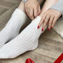 Set Of Two Cosy Cuff Socks, thumbnail 4 of 5