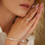 Teardrop Green Amethyst And Pearl Silver Ring, thumbnail 3 of 7