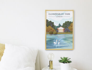 Gunnersbury Park London Travel Poster Art Print, 2 of 8