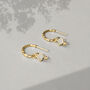 Divinity Princess Opal Hoops Silver/Gold Plated, thumbnail 6 of 8
