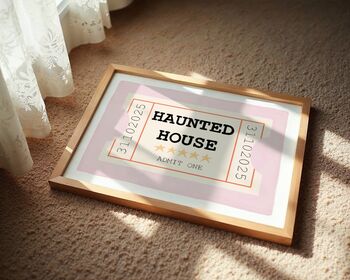Haunted House Halloween Art Print, 4 of 7