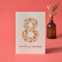 Love Hearts Bronze 8th Anniversary Card, thumbnail 7 of 8