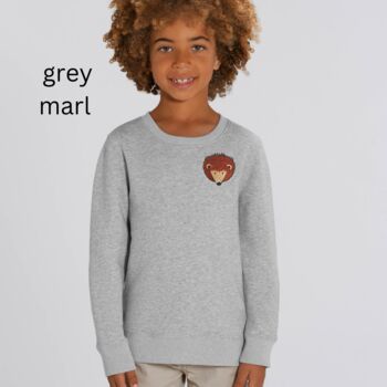 Childrens Organic Cotton Hedgehog Sweatshirt, 12 of 12