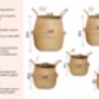 Personalised Seagrass Nursery Storage Basket, thumbnail 8 of 9