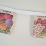 Fabric Summer Flowers Seed Packet Bunting Decoration, thumbnail 5 of 7