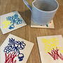 Arty Flower Coasters, thumbnail 1 of 2