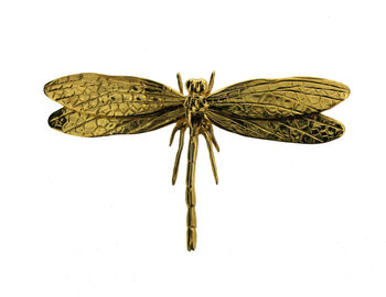 Gold Vermeil Dragonfly Brooch, 4 of 6