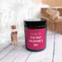 Our First Valentine’s Day Candle Gift Set For Girlfriend, thumbnail 5 of 6