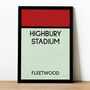 Highbury Stadium Monopoly Fleetwood Football Print, thumbnail 1 of 2