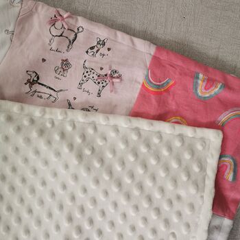 Baby Clothes Blanket, Memory Blanket Made From Baby Clothes, Keepsake Baby Blanket, 7 of 12