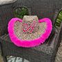 Personalised Recycled Denim Leopard Print Cowboy Hat, thumbnail 3 of 4