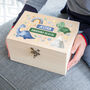 Personalised Dinosaur Keepsake Box New Baby Gift, thumbnail 2 of 6
