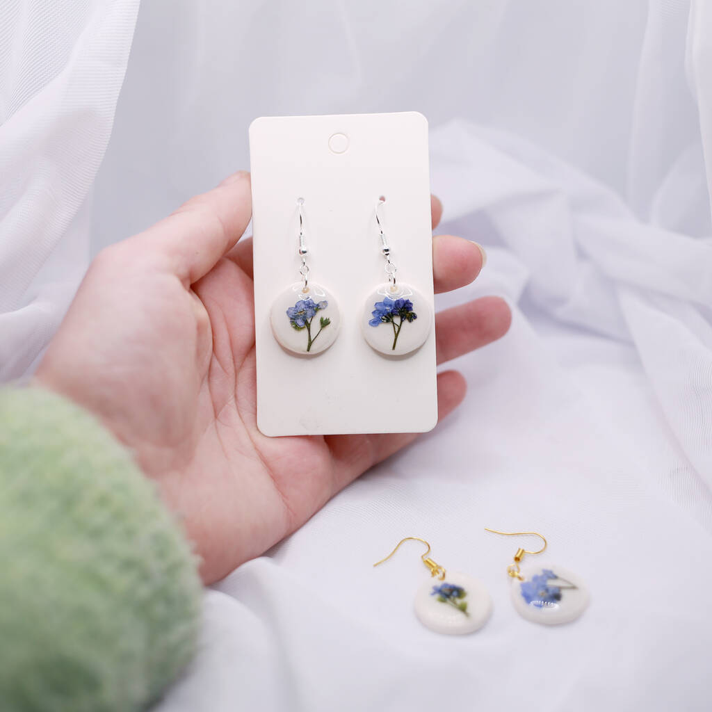 porcelain clay earrings