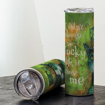 Personalised Lucky Life Travel Cup – Positive Quote Gift, 5 of 6