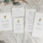 Minimal Sunflower Gatefold Wedding Invitations, thumbnail 5 of 5