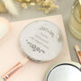 Personalised Vintage Rose Round Compact Mirror, thumbnail 5 of 5