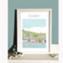 Fowey Town And Harbour Cornwall Art Print, thumbnail 2 of 3