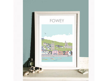 Fowey Town And Harbour Cornwall Art Print, 2 of 3